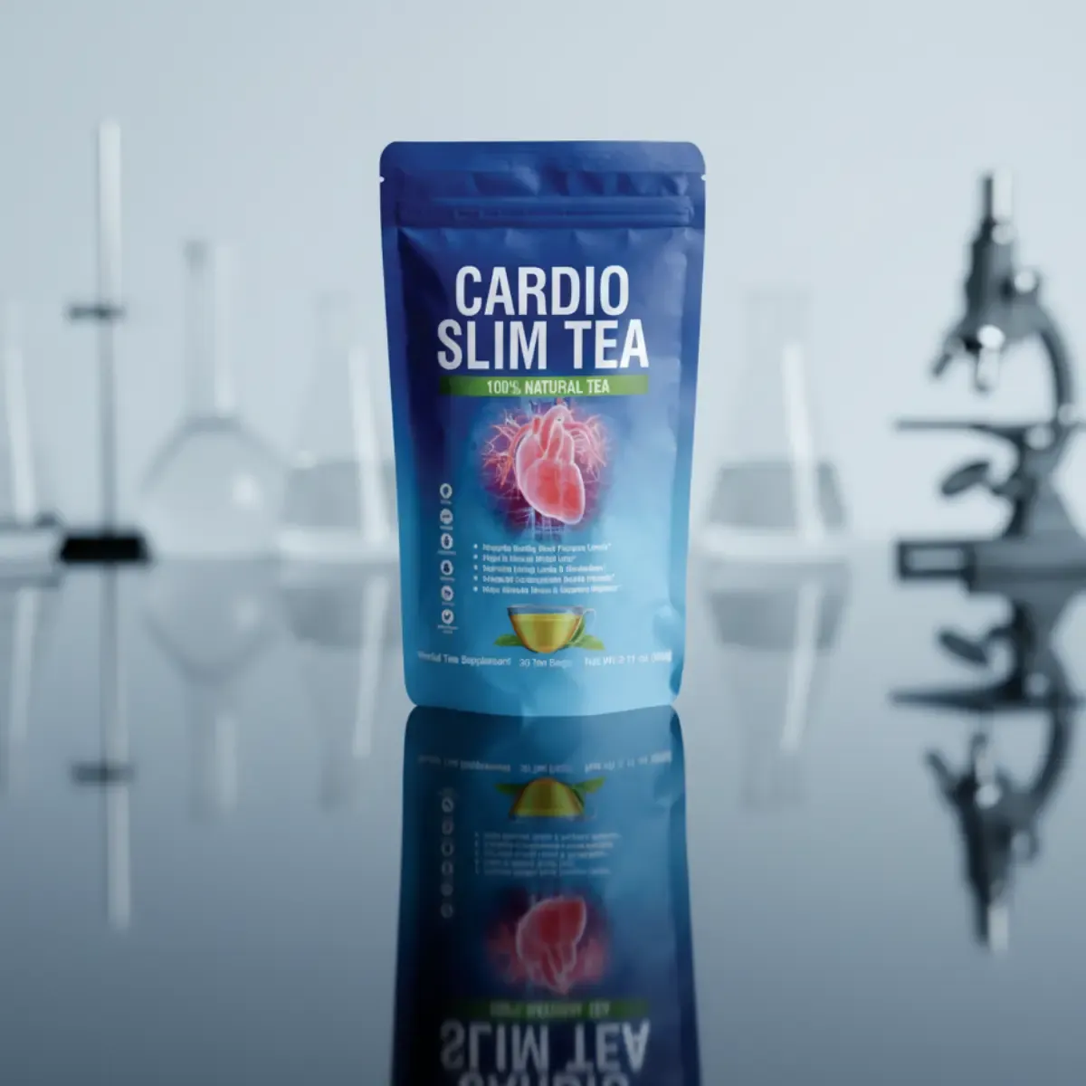 A visual representation of the Cardio Slim Tea results timeline